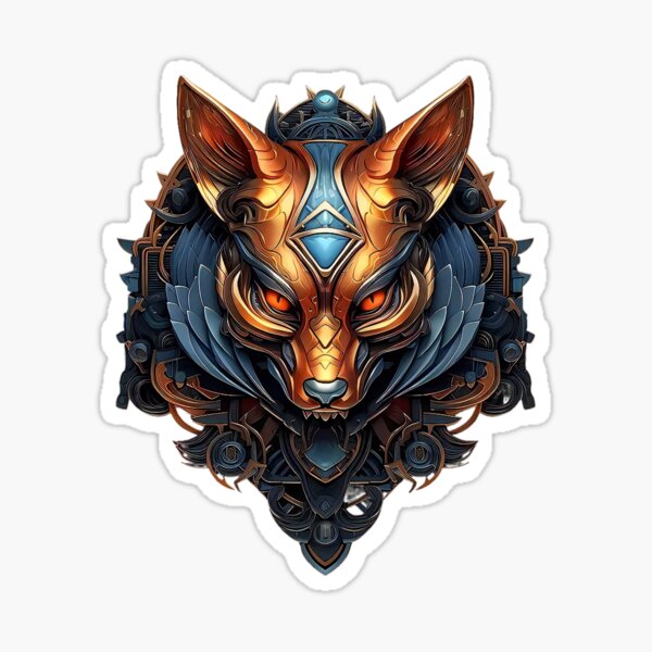 Fox Badge Sticker