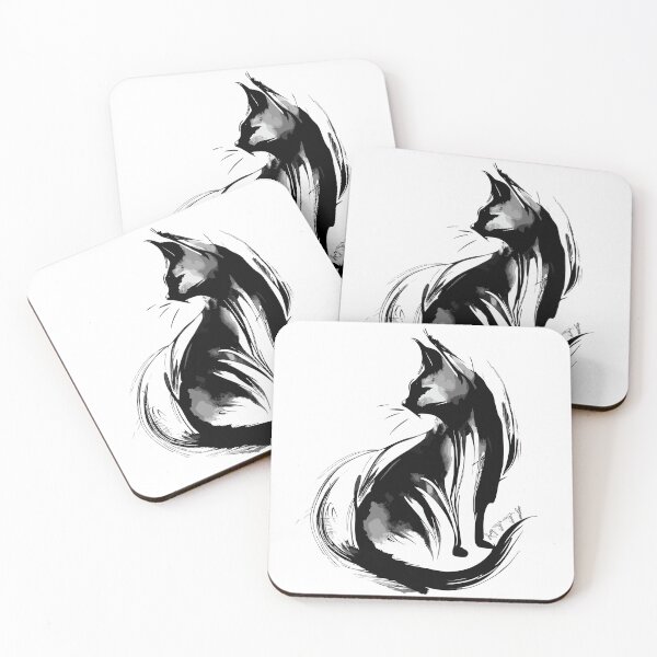 Item preview, abstract cat designed and sold by FoRes-Art.