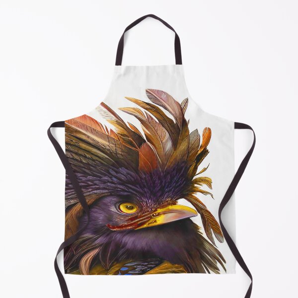 Item preview, Bird with Ruffled Head of Feathers Morning Hair Orange designed and sold by deniselynnimage.