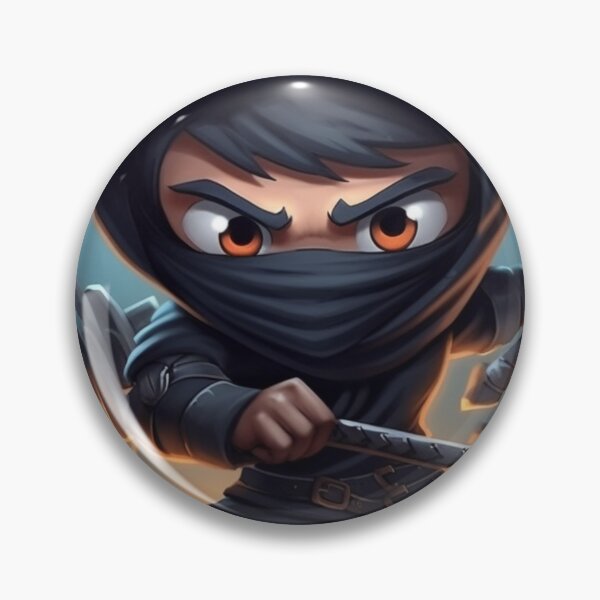 Item preview, Cool Cartoon Ninja: Dynamic and Stylish Character Design designed and sold by RIAiCreations.