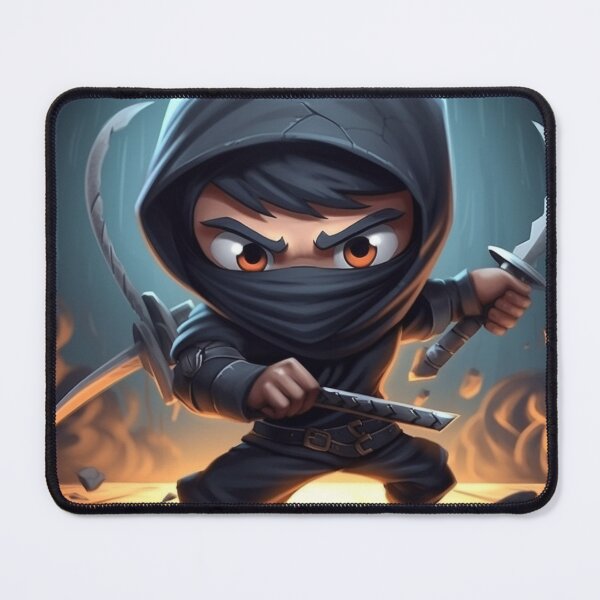 Item preview, Cool Cartoon Ninja: Dynamic and Stylish Character Design designed and sold by RIAiCreations.