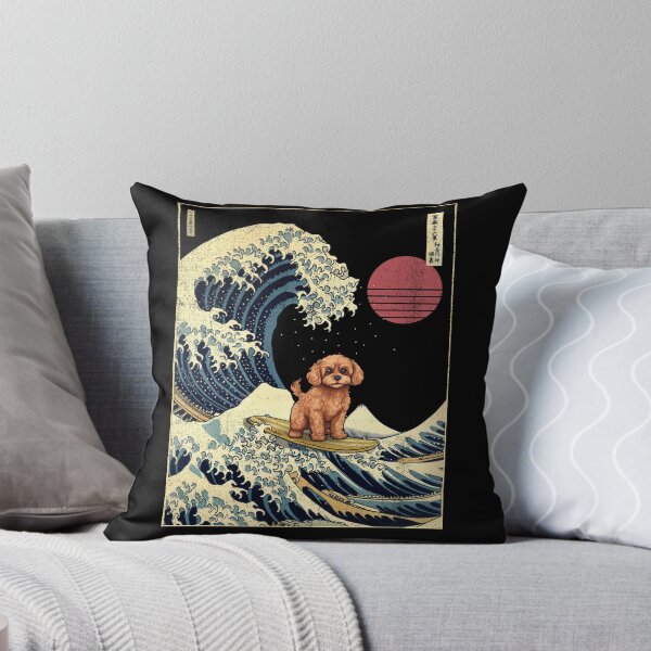 Item preview, Cavapoo Kanagawa Japanese Surfing Wave designed and sold by rafaeltto.