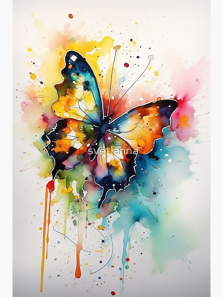 Impression aquarelle papillon - Art aquarelle papillon - Cadeau de