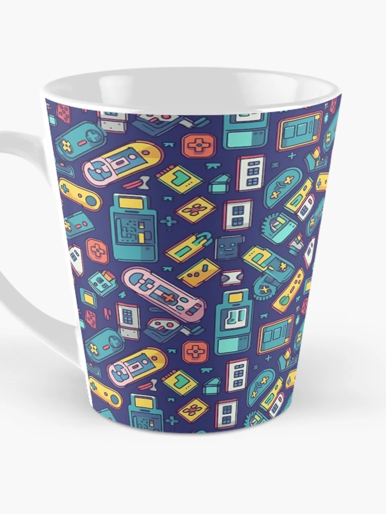 Thumbnail 3 of 4, Coffee Mug, Retro Gaming Peripherals Pattern designed and sold by RoverB.