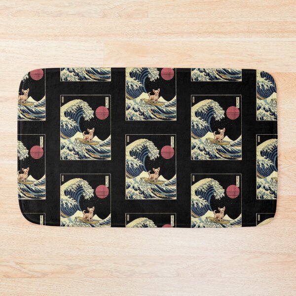 Item preview, Chihuahua Kanagawa Japanese Surfing Wave designed and sold by rafaeltto.