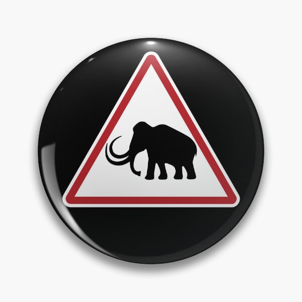 Item preview, Caution Woolly Mammoth Sign designed and sold by twHistory.