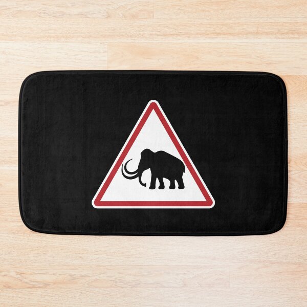 Item preview, Caution Woolly Mammoth Sign designed and sold by twHistory.