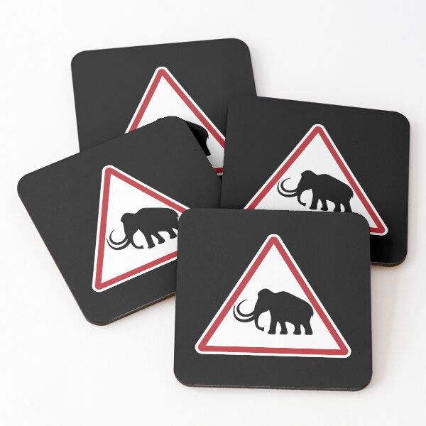 Item preview, Caution Woolly Mammoth Sign designed and sold by twHistory.