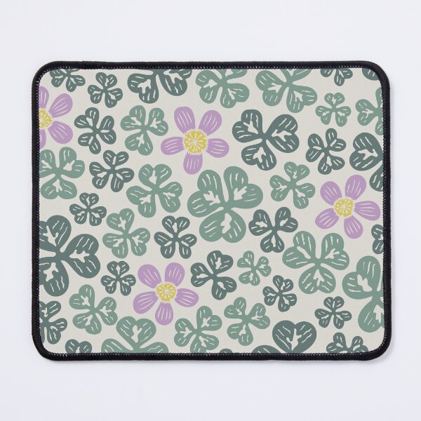 Item preview, Redwood Sorrel Block Print Flowers designed and sold by Fog-Owl.