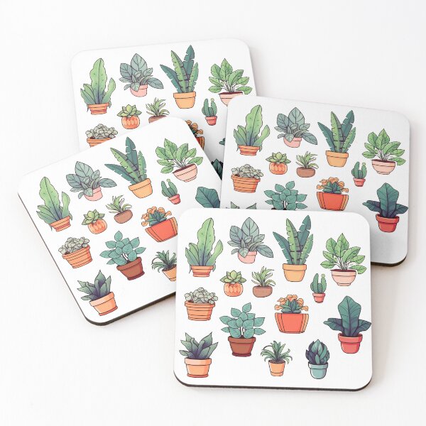 Item preview, Indoor Plant Assorted Sticker Sheet designed and sold by wildflowerlane.