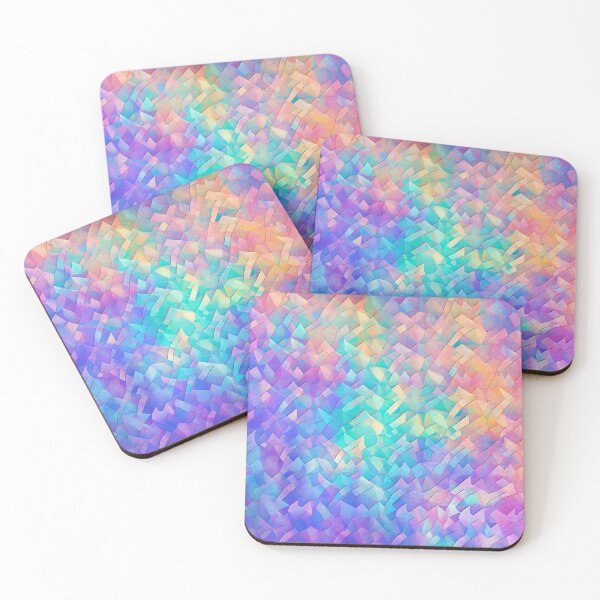 Item preview, Holographic Prism Shattered Glass Tile Rainbow designed and sold by SweetWhiskers.