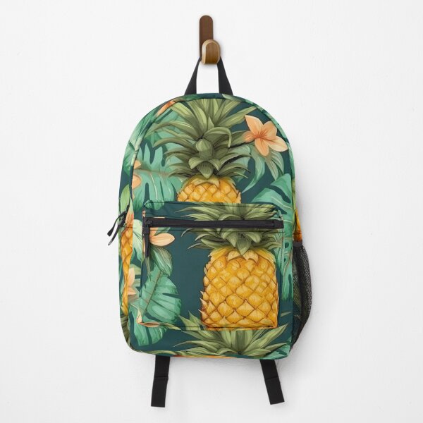 Item preview, Tropical Pineapple Pattern with Green Backgound designed and sold by EverettAtlas.