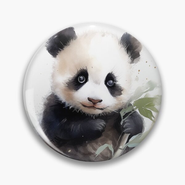 Item preview, Cute Baby Panda Watercolour Sticker designed and sold by BuickRasDesign.