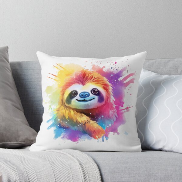 Item preview, Rainbow Sloth designed and sold by Moth & Antler Media.