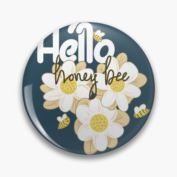 Artikelvorschau, Hallo, Honeybee in Marine entworfen und verkauft von BrandNameNerd.