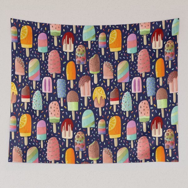 Item preview, Rainbow Popsicles and Sprinkles designed and sold by OranelloDesigns.