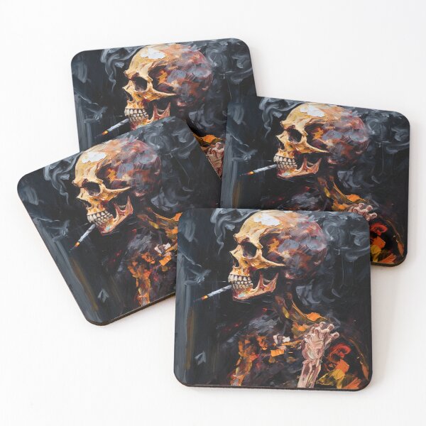 Item preview, Smoke Bones: Acrylic Modern Art Skeleton Design V.39 designed and sold by Pexelpanoramas.