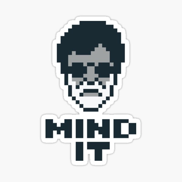Mind it Rajini Pixel Sticker