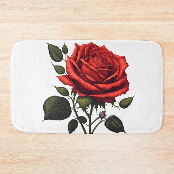 Item preview, Bright Red Stemmed Rose Design designed and sold by TGAL2.