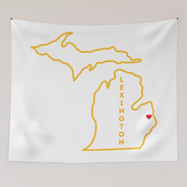Item preview, Lexington MI Love (yellow) designed and sold by TorrezvilleTees.