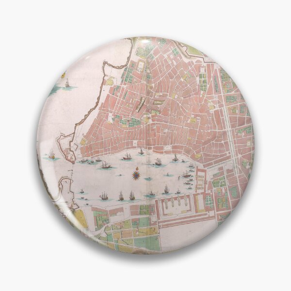 Item preview, Vintage Marseille France Map (1743) Old French Riviera City Atlas designed and sold by BravuraMedia.