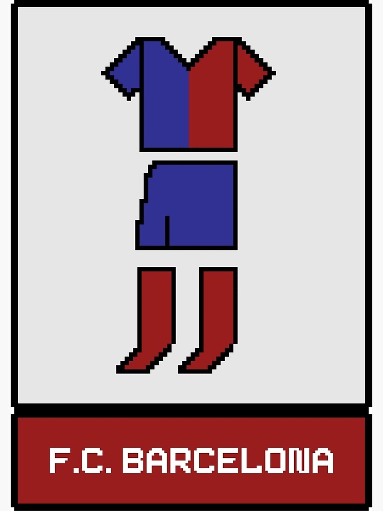 Barcelona Pixel Art Kit | Poster