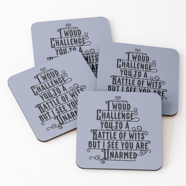 Item preview, I would challenge you to a battle of wits, but I see you are unarmed. The Taming of the Shrew Shakespeare Quote designed and sold by violet-hope.