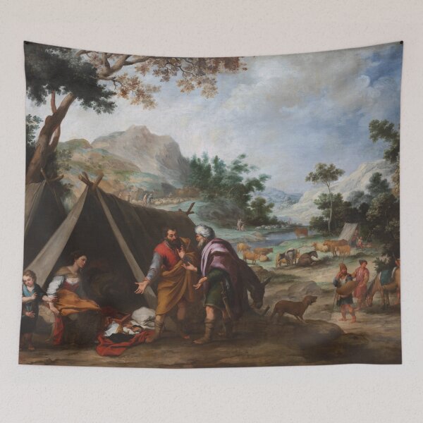 Item preview, Laban Searching for his Stolen Household Gods | Bartolome Esteban Murillo | 1670 Baroque Biblical Art designed and sold by CJET.