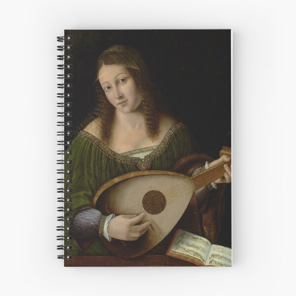 Item preview, Lady Playing a Lute | Bartolomeo Veneto | 1530 Renaissance Art designed and sold by CJET.