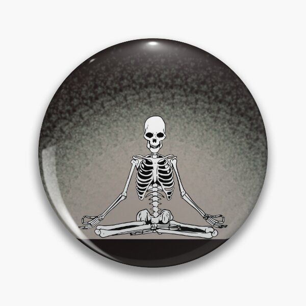 Item preview, meditating skeleton designed and sold by misslizzyspin.