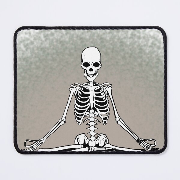 Item preview, meditating skeleton designed and sold by misslizzyspin.