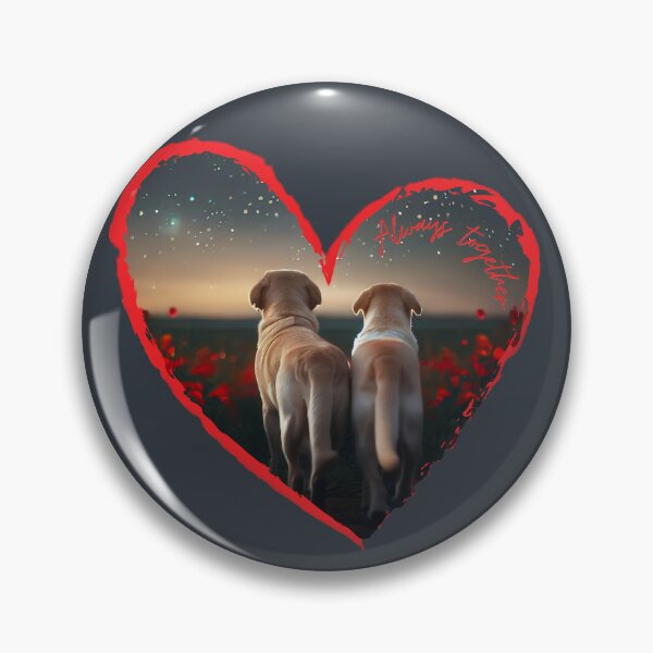 Item preview, Labrador Duo Amidst Poppy Fields Always Together - Dog Art designed and sold by Woof-n-Wear.