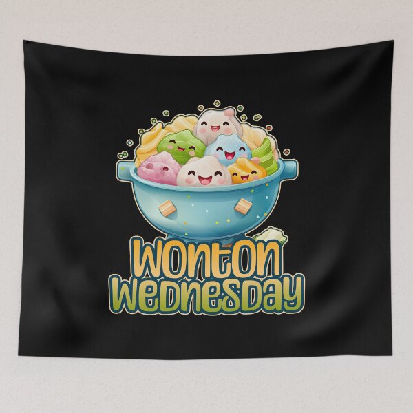 Item preview, Wonton Wednesday Foodie Design designed and sold by danielliamgill.