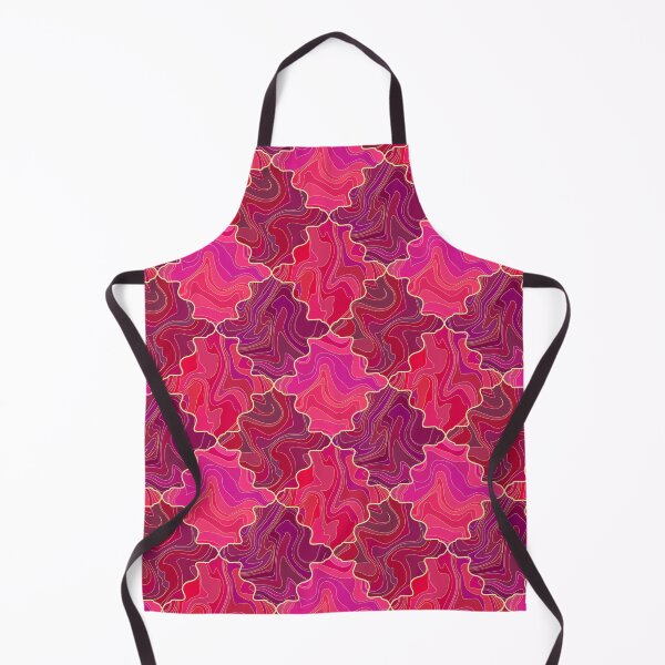 Item preview, Abstract purple, pink, red gradient checkered wavy marble stone pattern designed and sold by Osting.