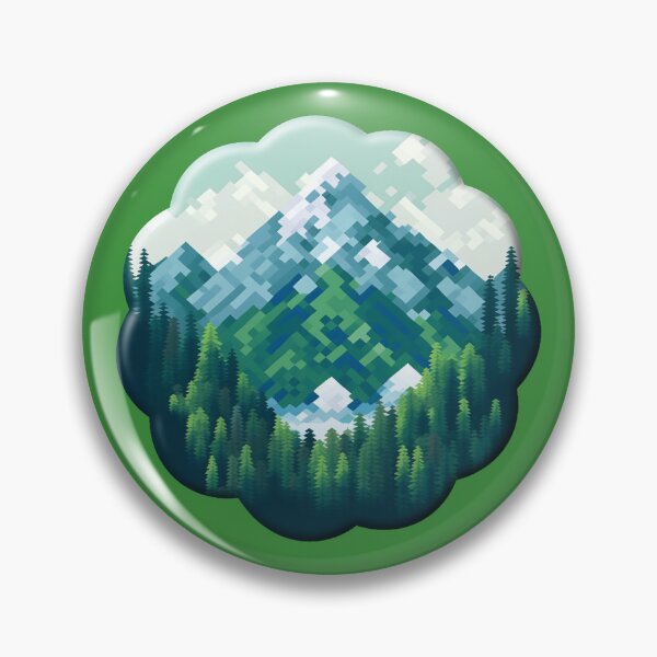 Item preview, Scenic Mountain Range Pixel Art designed and sold by BloomingPixel.