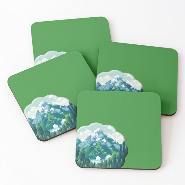 Item preview, Scenic Mountain Range Pixel Art designed and sold by BloomingPixel.