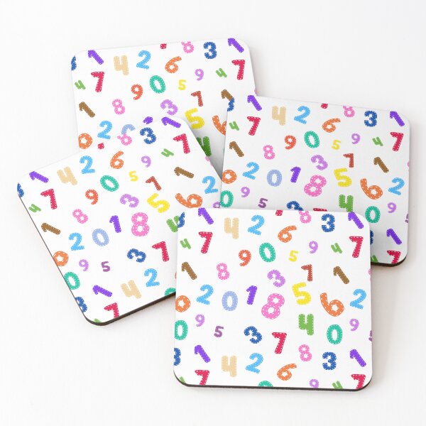 Item preview, Little Kid School Number Pattern on White designed and sold by sweetbelle.