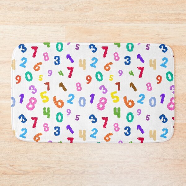 Item preview, Little Kid School Number Pattern on White designed and sold by sweetbelle.