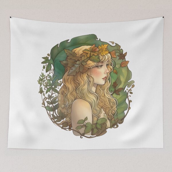 Item preview, Golden Autumn Forest Fairy designed and sold by theforestfairy.