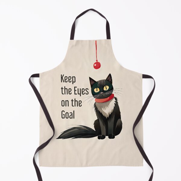 Item preview, Keep the Eyes on the Goal - Cat Edition designed and sold by JoanNinjaHen.