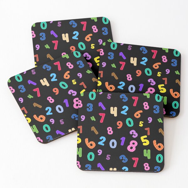 Item preview, Little Kid School Number Pattern on Black designed and sold by sweetbelle.