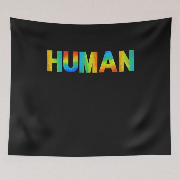 Item preview, HUMAN LGBT Flag Gay Pride Month, Transgender Rainbow Lesbian designed and sold by Cryptohaven.