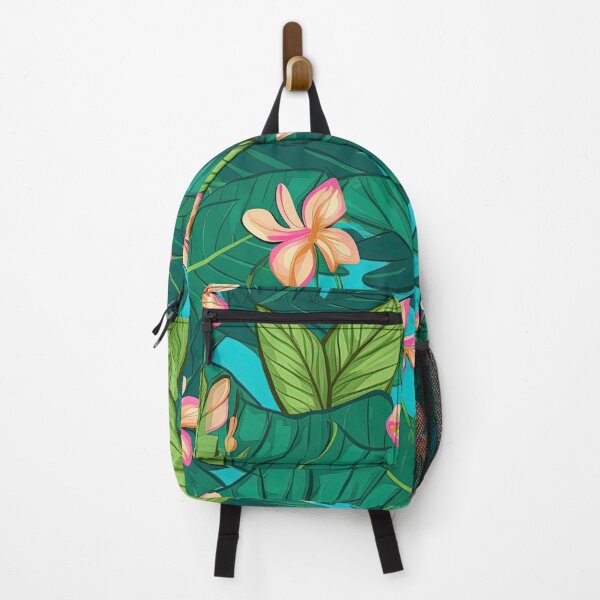Item preview, Tropical Themed Colocasia and Plumeria Pattern designed and sold by EverettAtlas.
