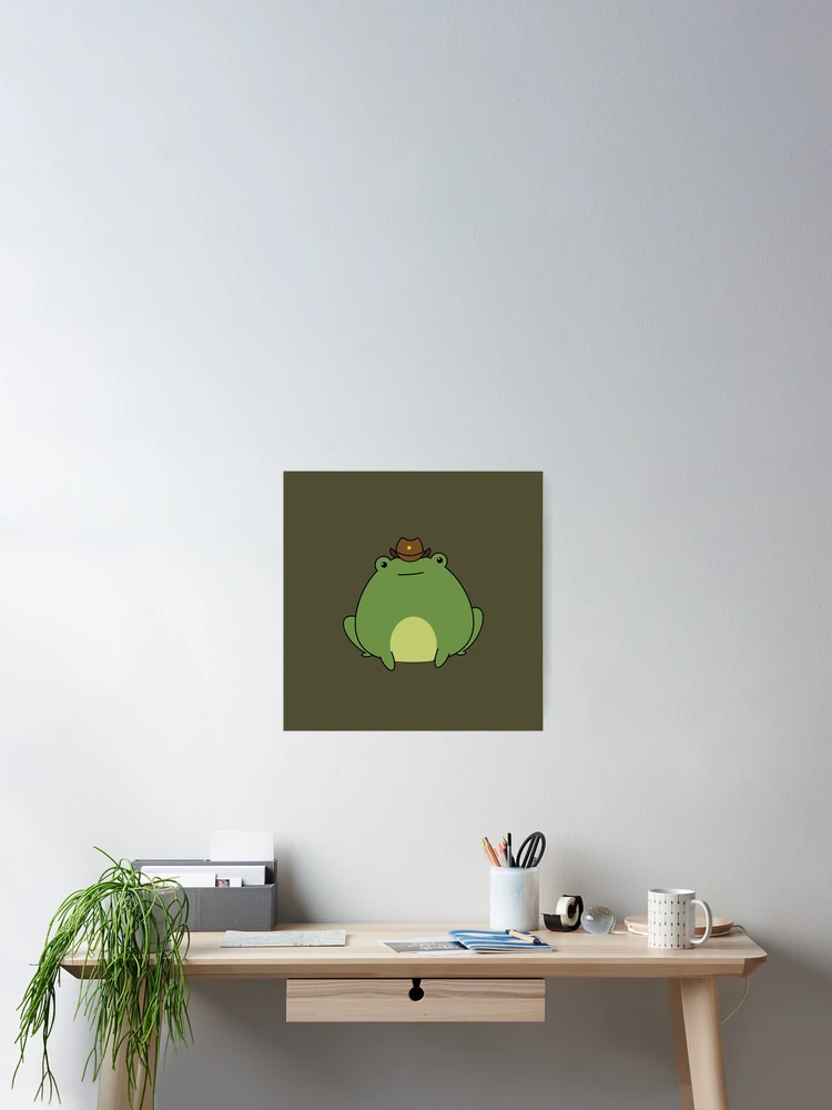 Thumbnail 2 of 3, Poster, Cowboy Frog designed and sold by Color Block Art Shop.