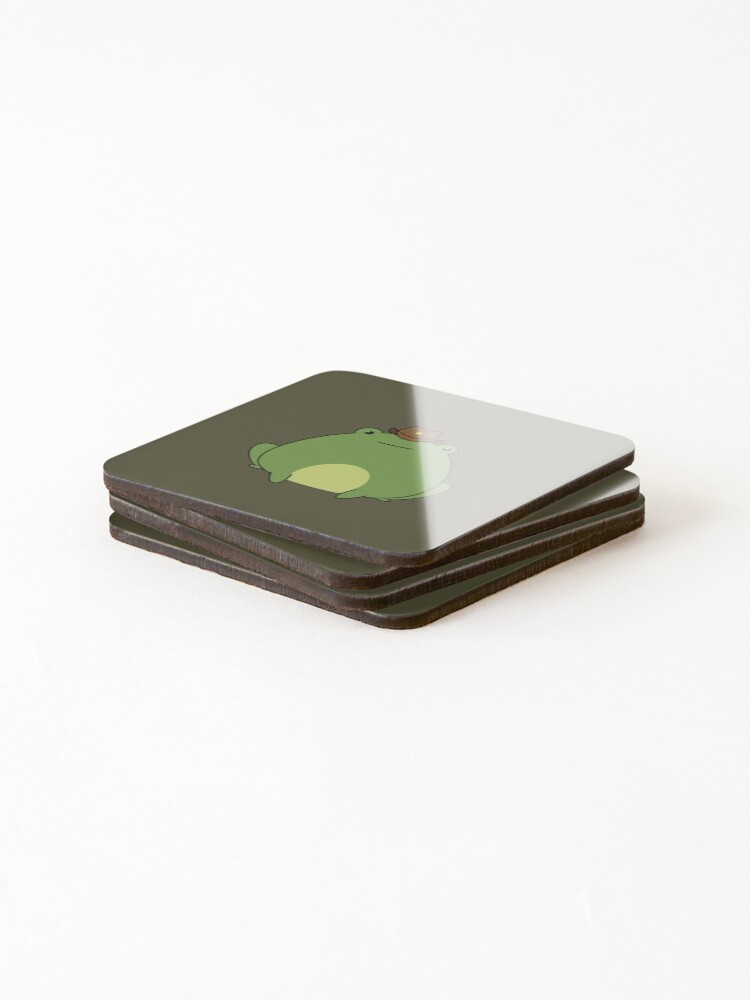 Thumbnail 4 of 5, Coasters (Set of 4), Cowboy Frog designed and sold by ColorBlockShop.