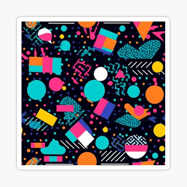 Item preview, 90's Retro Theme Pattern designed and sold by TuckersDesigns.