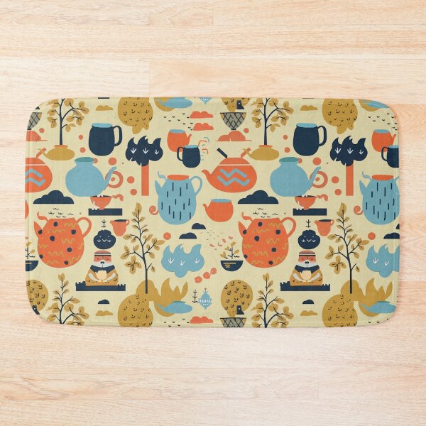 Item preview, Tea time with monks designed and sold by Alessandro Remo Mazzoni Remotextiles.