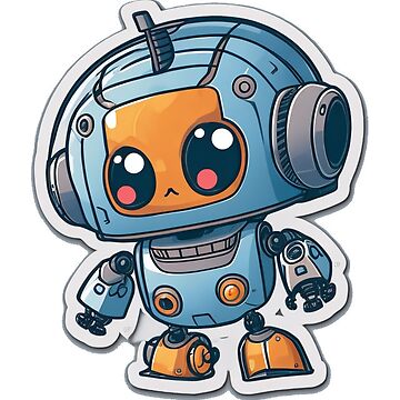 Cute little robot sticker | Sticker