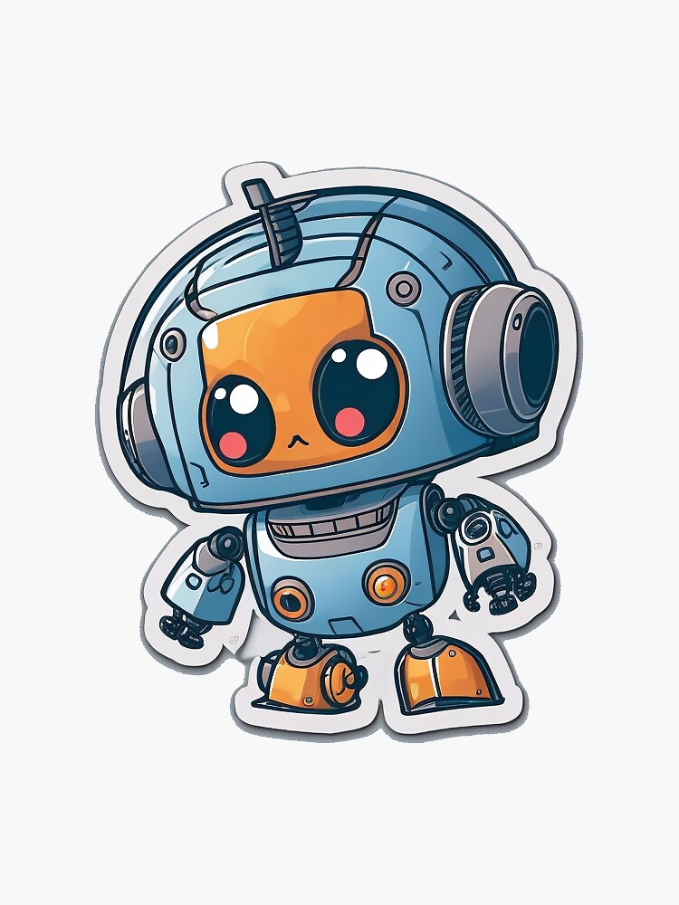 Cute little robot sticker | Sticker