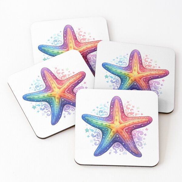 Item preview, Rainbow Sea Star designed and sold by Moth & Antler Media.